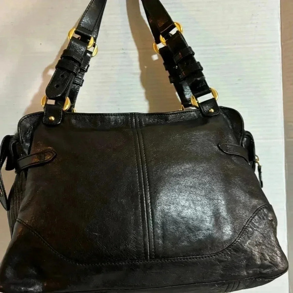 Alexander McOueen black leather satchel handbag - Picture 2 of 13